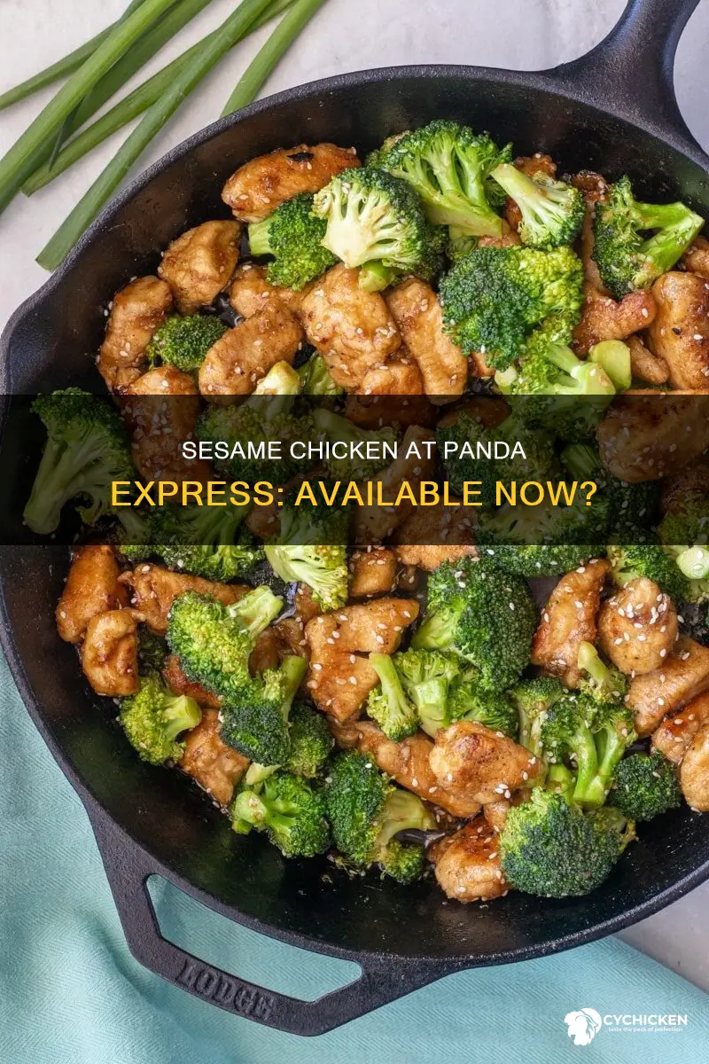 does panda express have the sesame chicken righ tnw