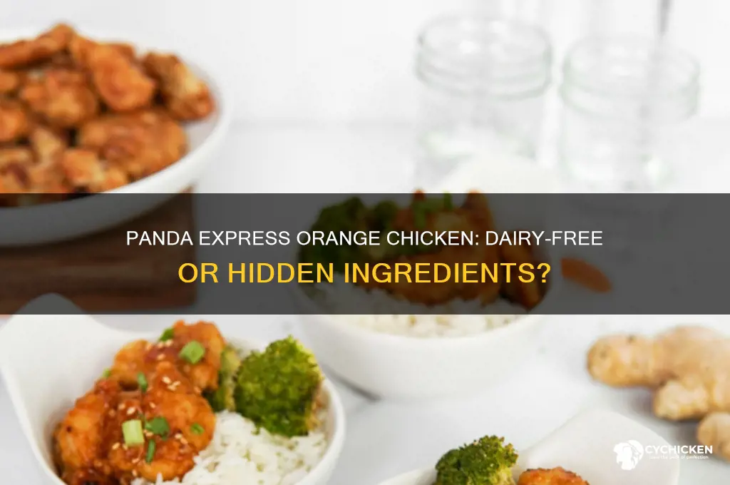 does panda express orange chicken have dairy