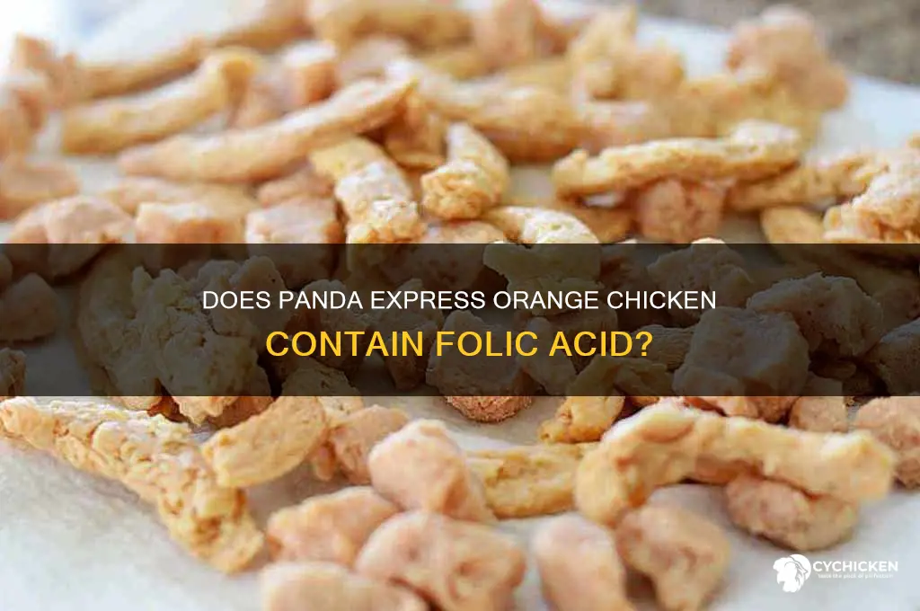 does panda express orange chicken have folic acid