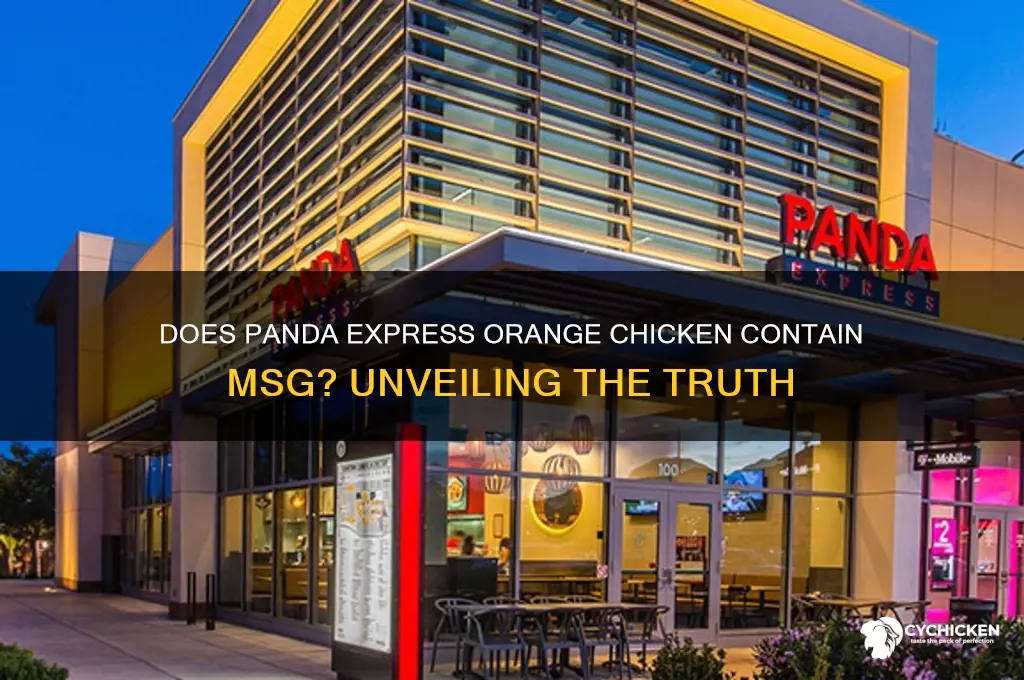 does panda express orange chicken have msg
