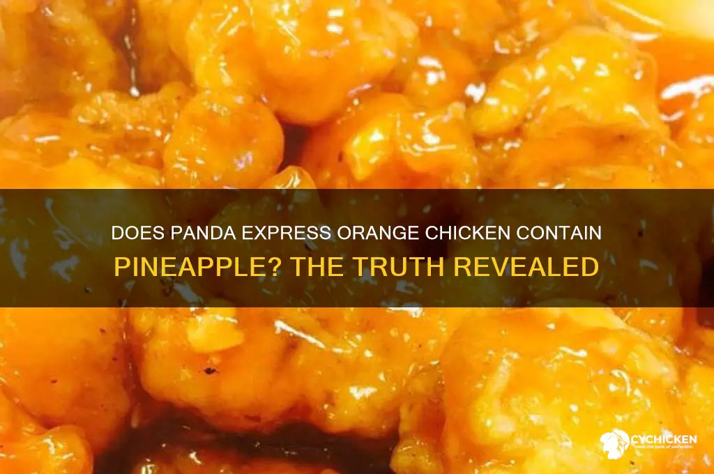 does panda express orange chicken have pineapple