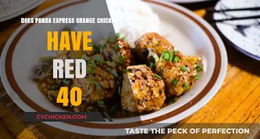 Does Panda Express Orange Chicken Contain Red 40 Dye?