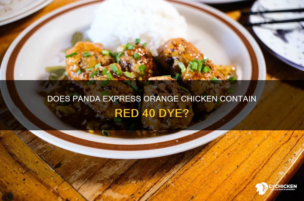does panda express orange chicken have red 40
