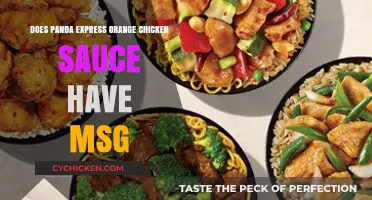 Does Panda Express Orange Chicken Sauce Contain MSG?