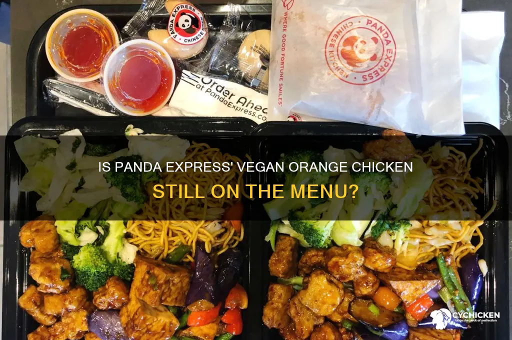 does panda express still have vegan orange chicken