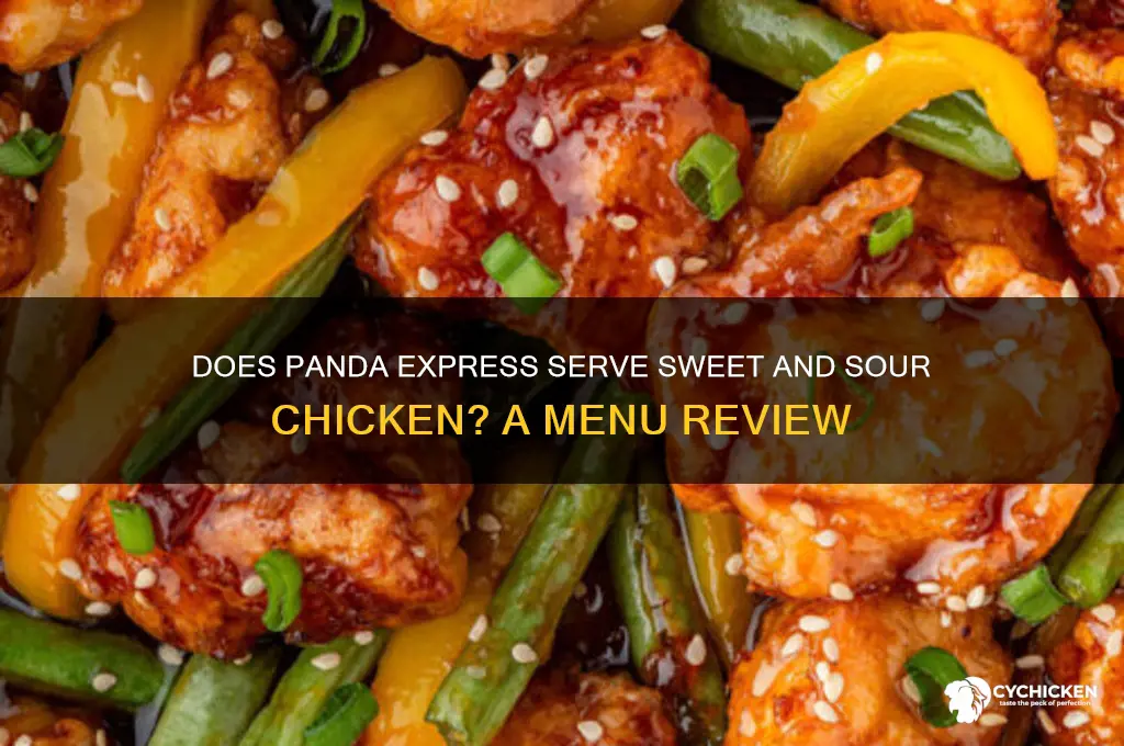 does panda have sweet and sour chicken
