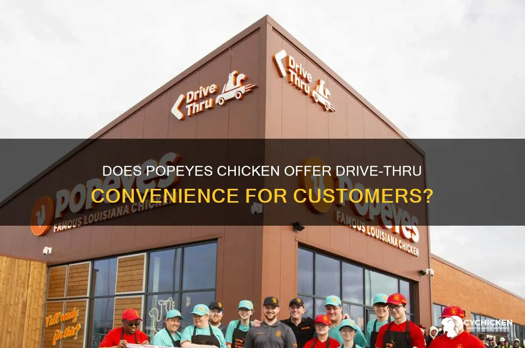 does popeyes chicken have a drive thru