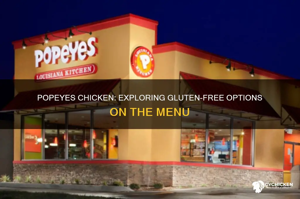 does popeyes chicken have gluten free food