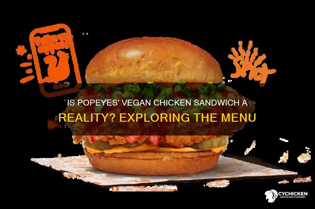 does popeyes have a vegan chicken sandwich