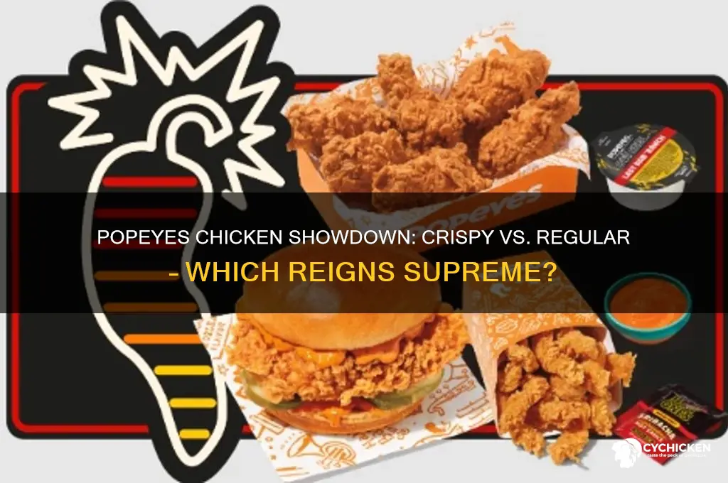 does popeyes have crispy and regular chicken