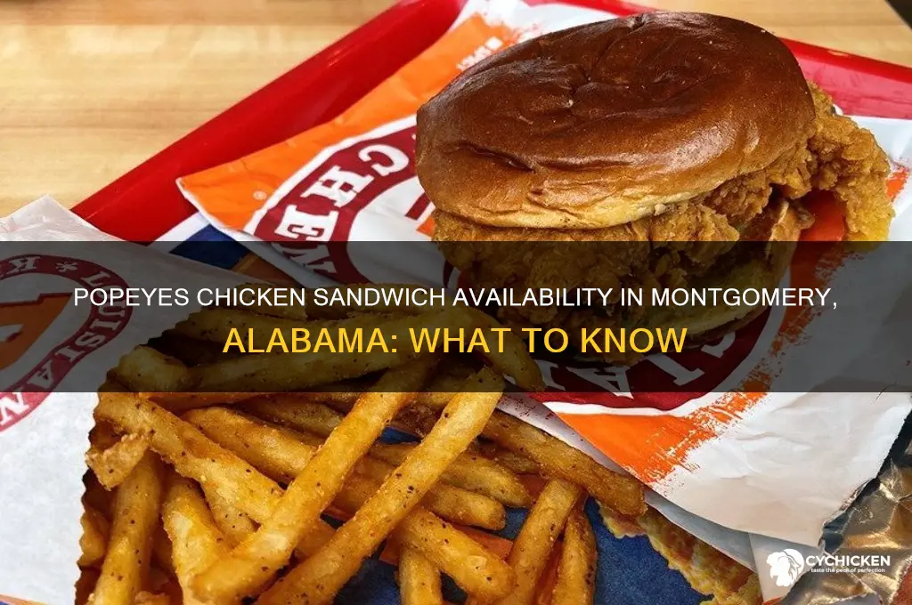 does popeyes have the chicken sandwich in montgomery alabama