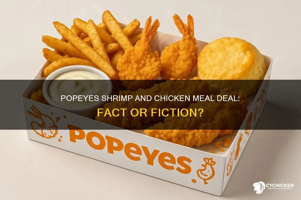 does popeyes havea shrimp and chicken meal deal