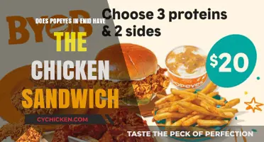 Does Enid's Popeyes Serve the Famous Chicken Sandwich?