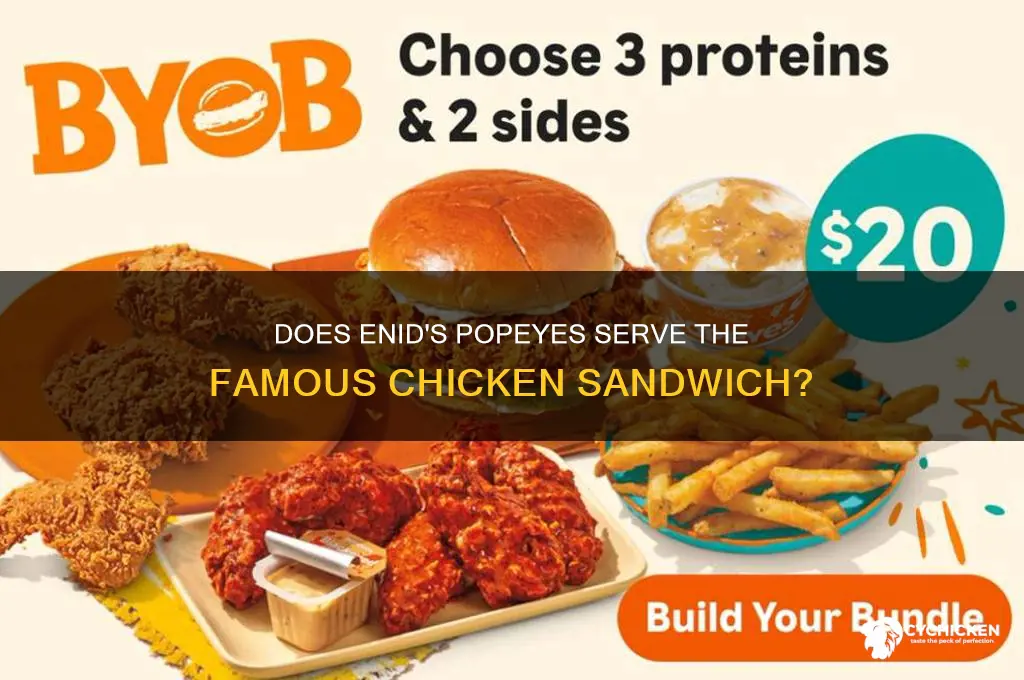 does popeyes in enid have the chicken sandwich
