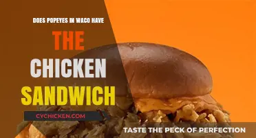 Does Waco's Popeyes Serve the Famous Chicken Sandwich?