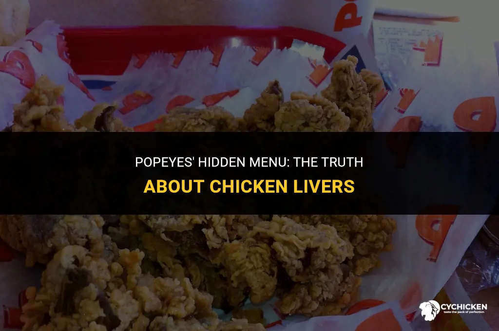 does popeyes sale chicken livers