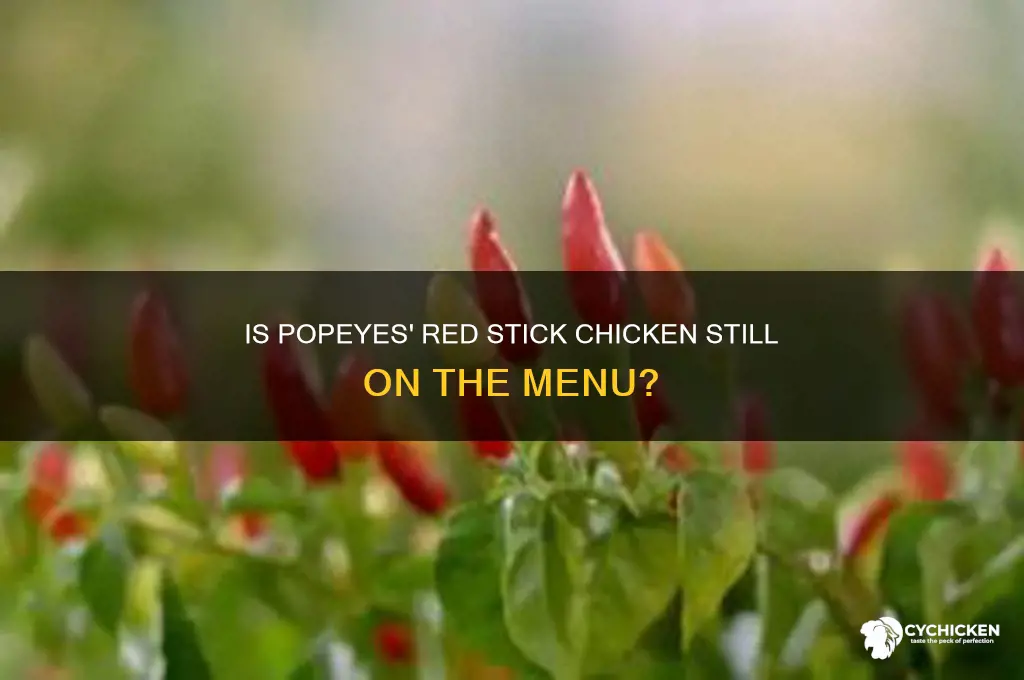 does popeyes still have red stick chicken