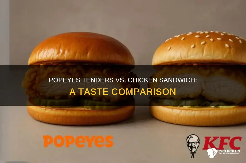 does popeyes tenders taste like the chicken sandwich