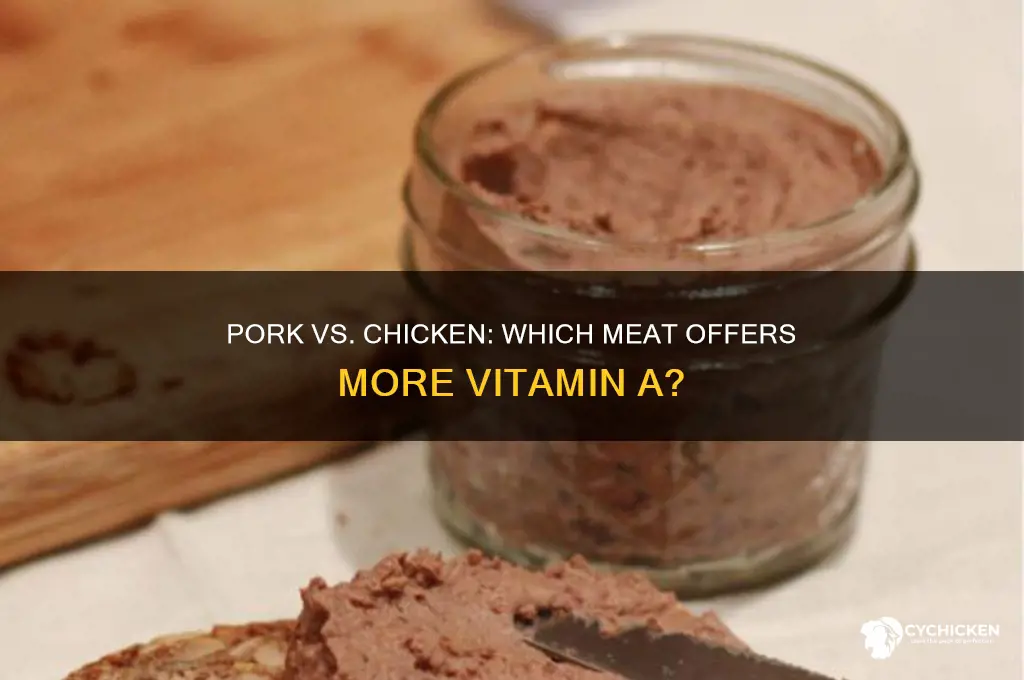 does pork or chicken have more vitamin a