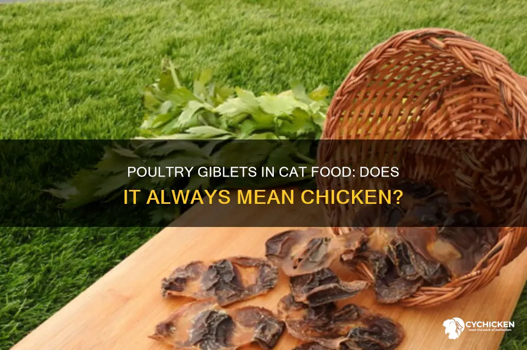 does poultry giblets in cat food mean chicken