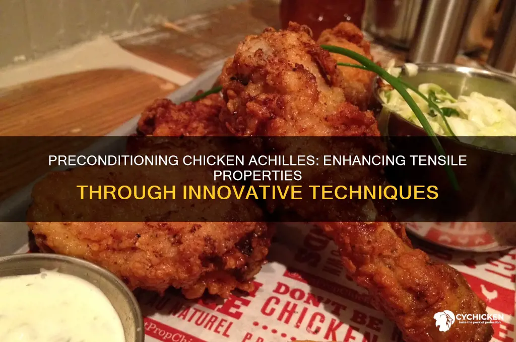 does preconditioning achilles of chicken increase tensile propertes