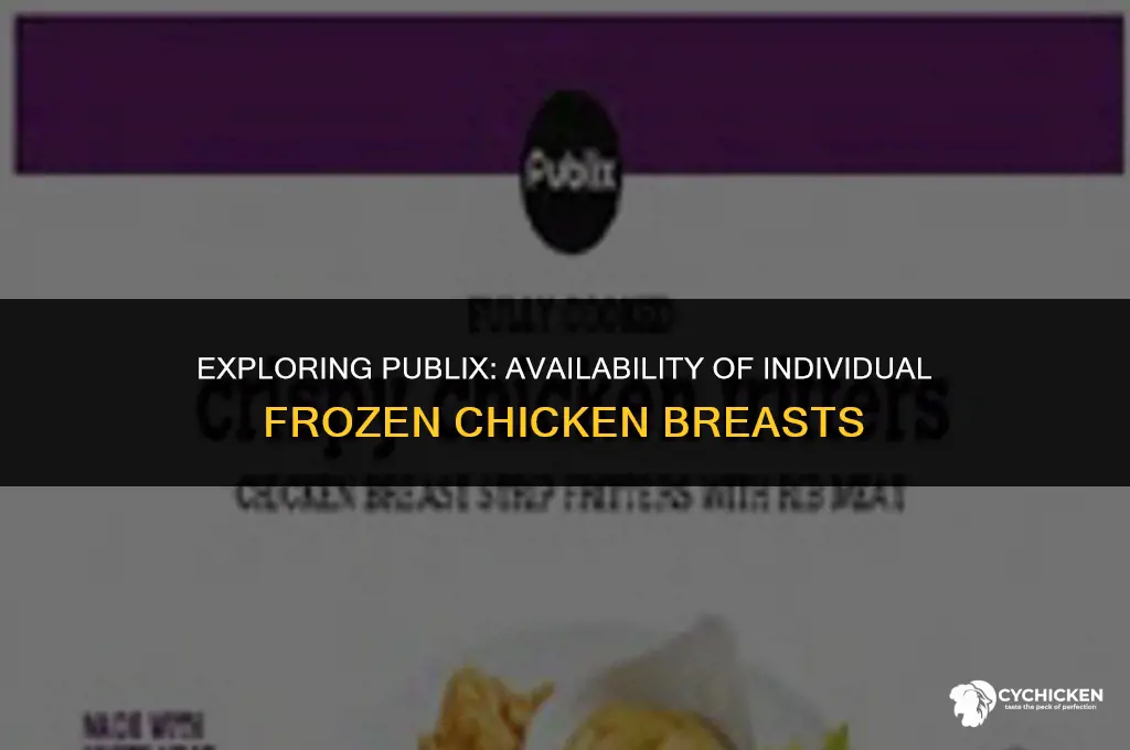 does publix carry indivigual frozen chicken chicken breasts