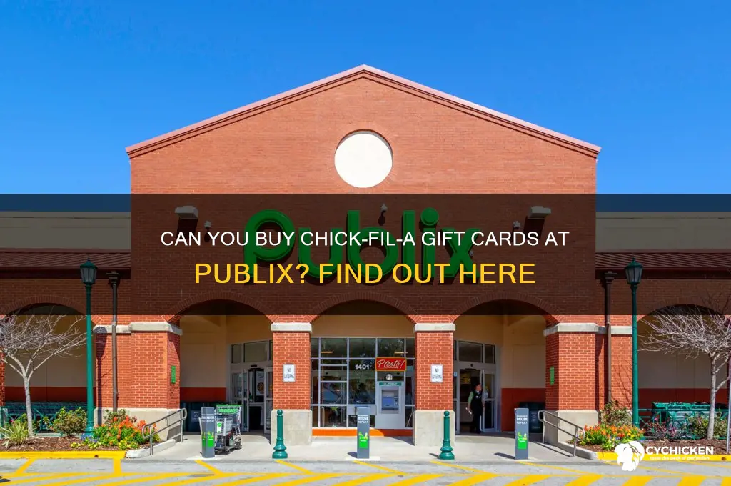 does publix sell chick fill a gift card