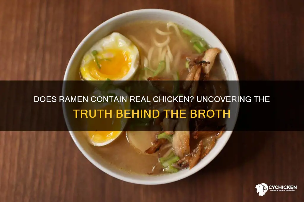 does ramen have real chicken in it