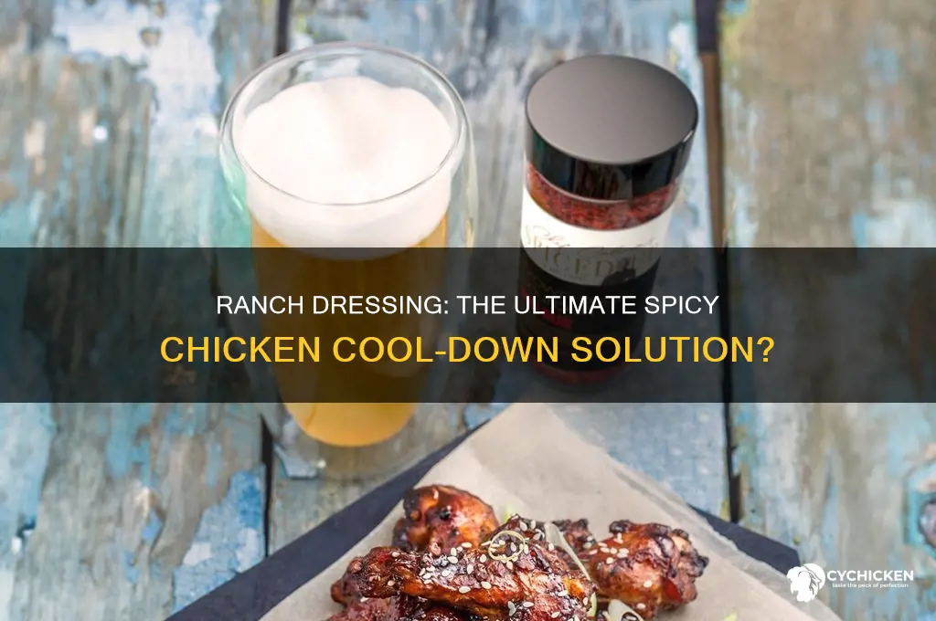 does ranch dressing help with spicy chicken