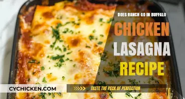 Ranch in Buffalo Chicken Lasagna: Yes or No?