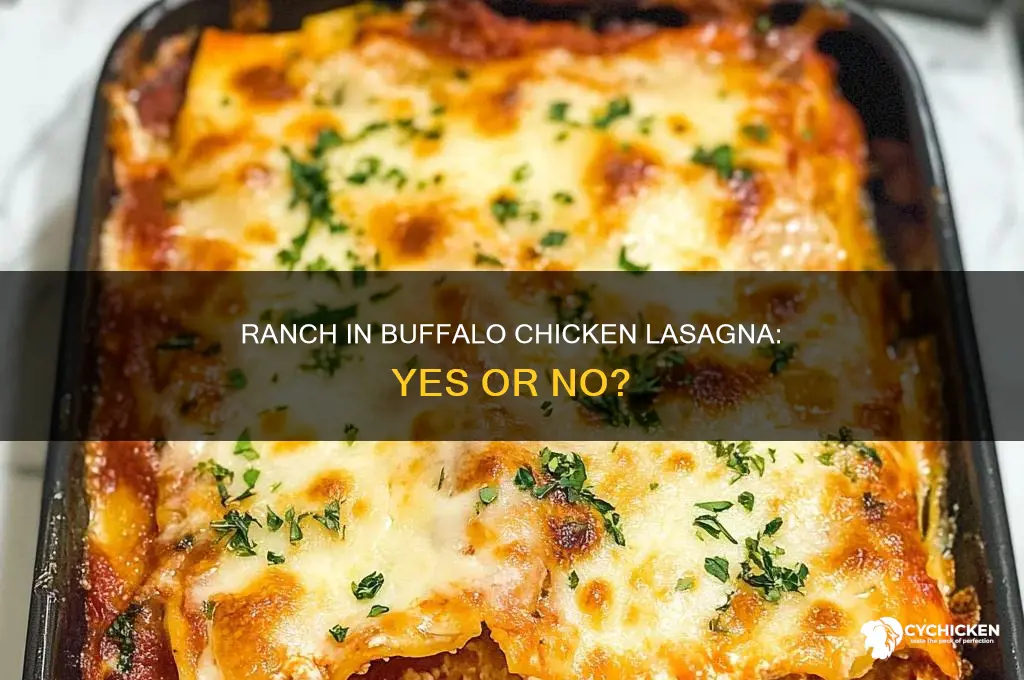 does ranch go in buffalo chicken lasagna recipe