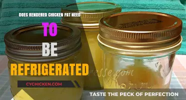 Rendered Chicken Fat: Refrigeration Required or Shelf-Stable?