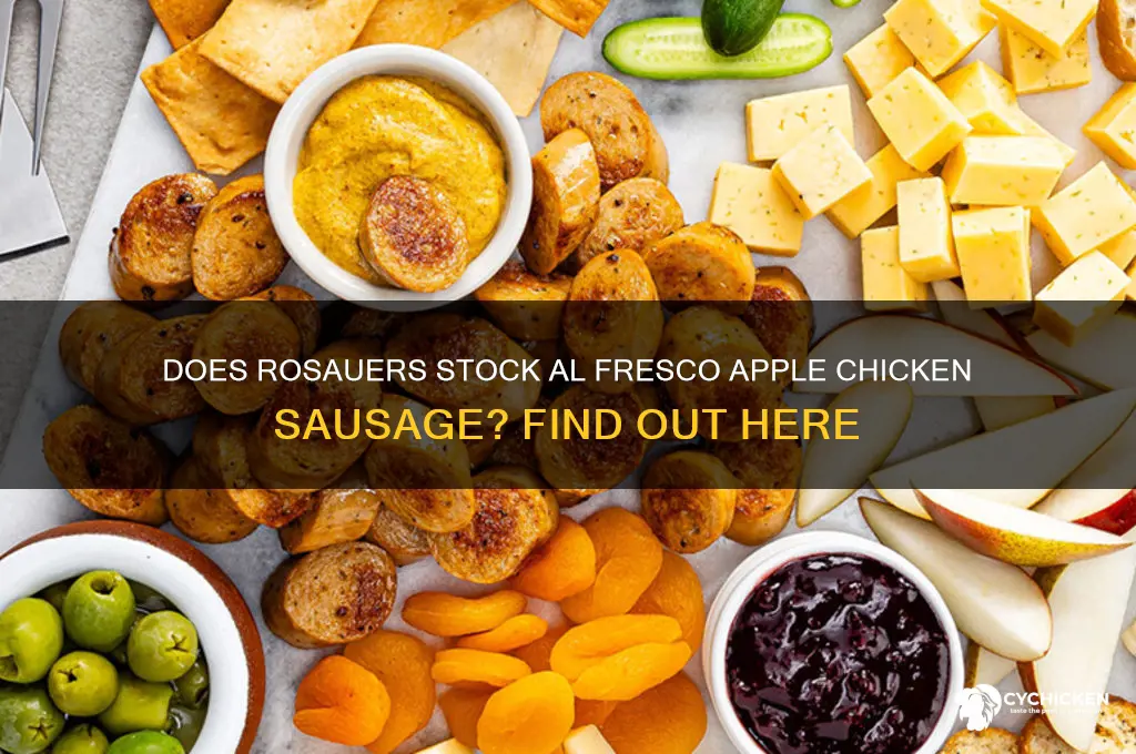 does rosauers carry al fresco apple chicken sausage