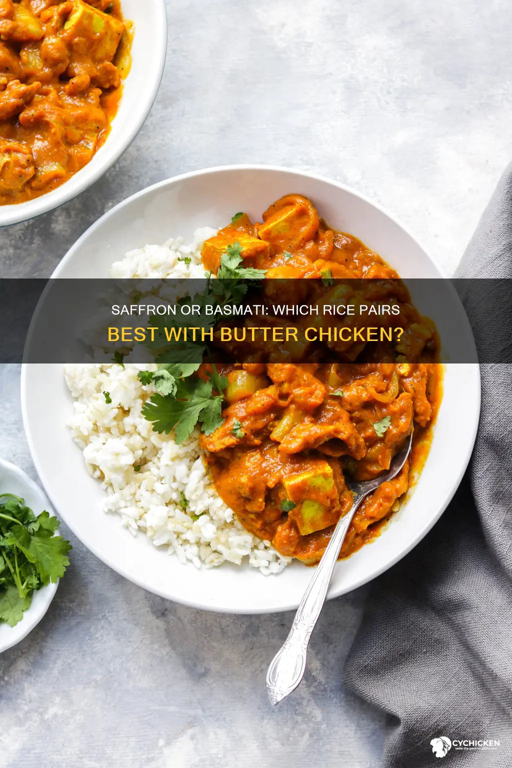 does saffron or basmati rice go better with butter chicken