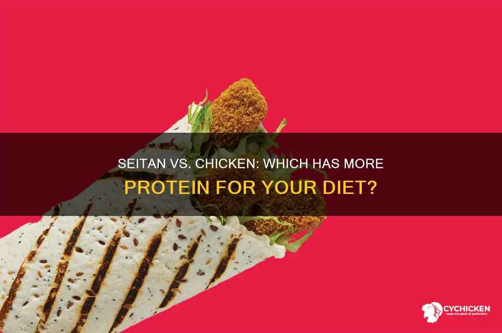 does seitan have more protein than chicken