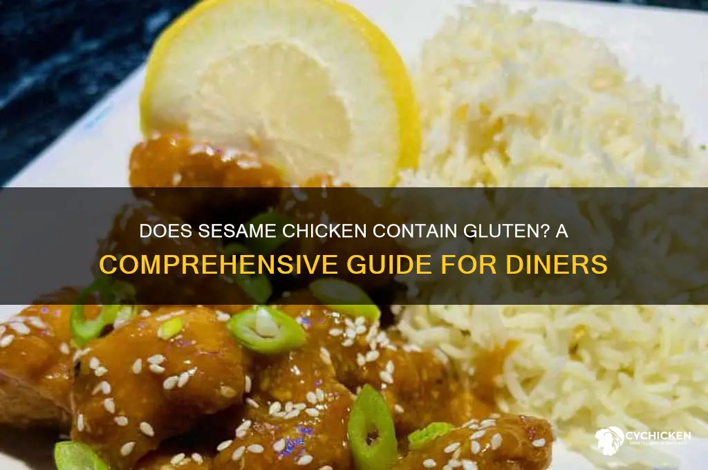 does sesame chicken have gluten in it