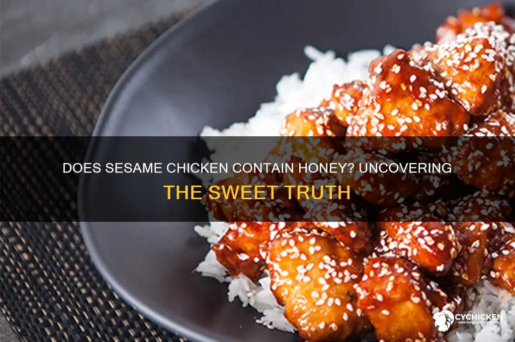 does sesame chicken have honey in it