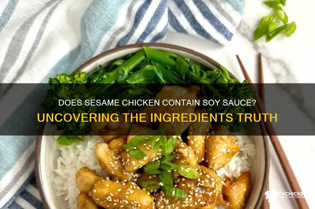 does sesame chicken have soy sauce