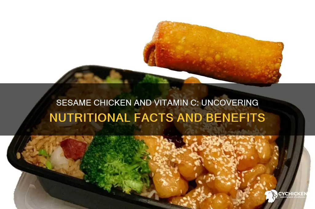 does sesame chicken have vitamin c in it