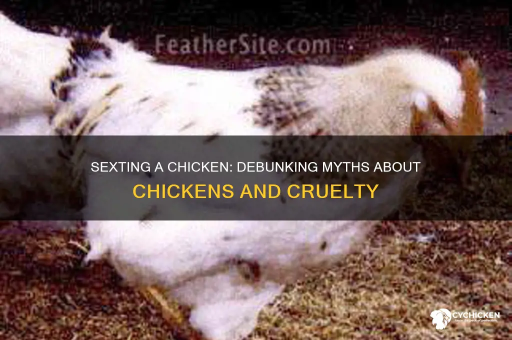does sexting a chicken involve cutting open chicks