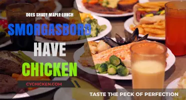 Shady Maple Lunch Smorgasbord: Chicken Options and Menu Highlights