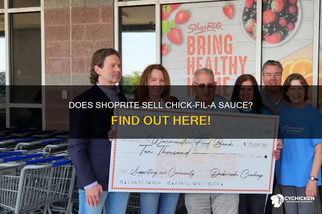 does shoprite sell chick fil a sauce