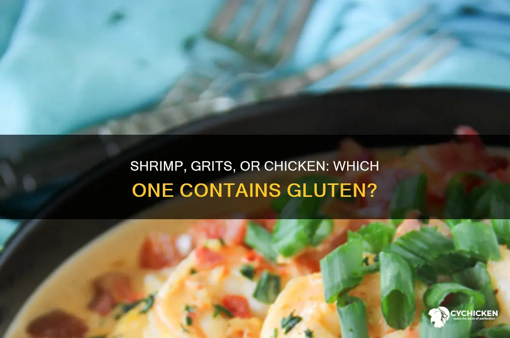 does shrimp or gtits or chicken contain gluten