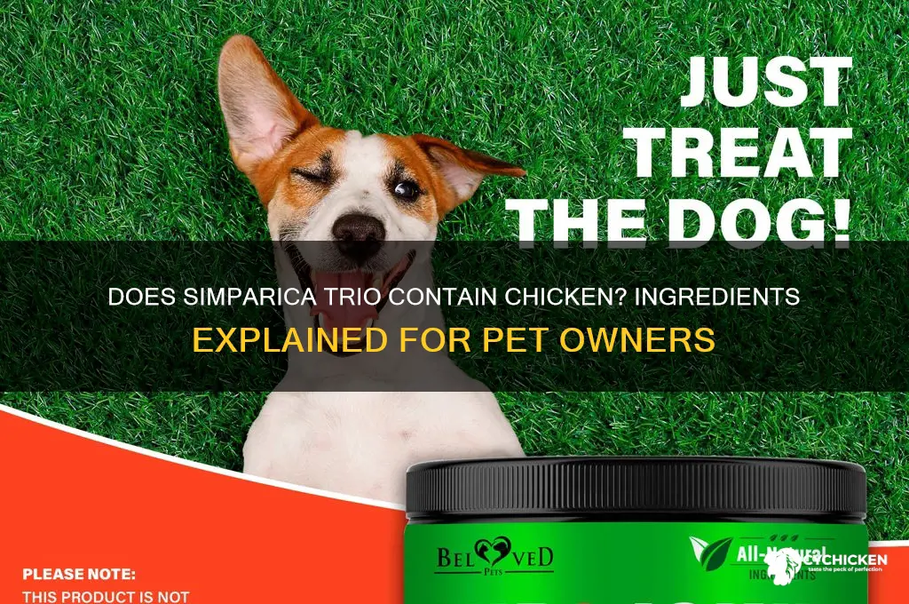does simparica trio have chicken in it