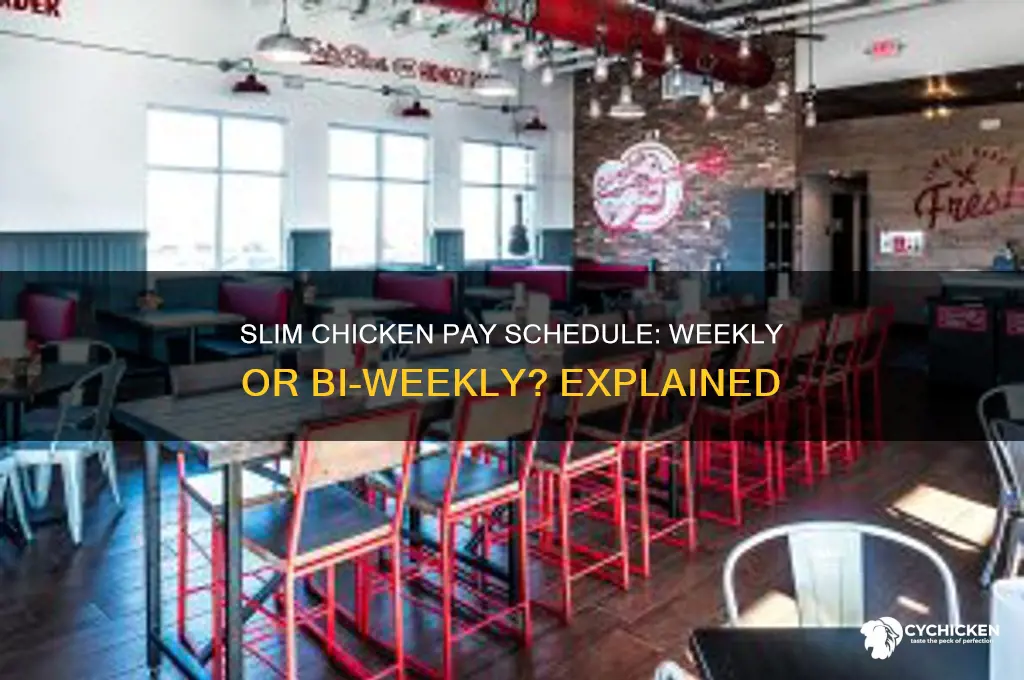 does slim chicken pay weekly or bi-weekly