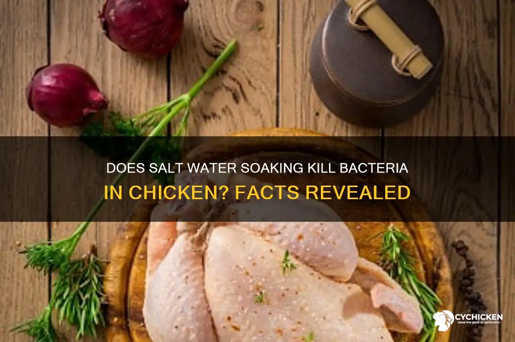 does soaking chicken in salt water kill bacteria