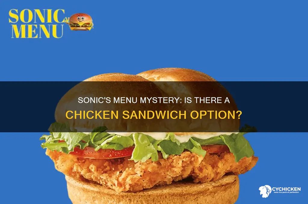 does sonic have a chicken sandwich
