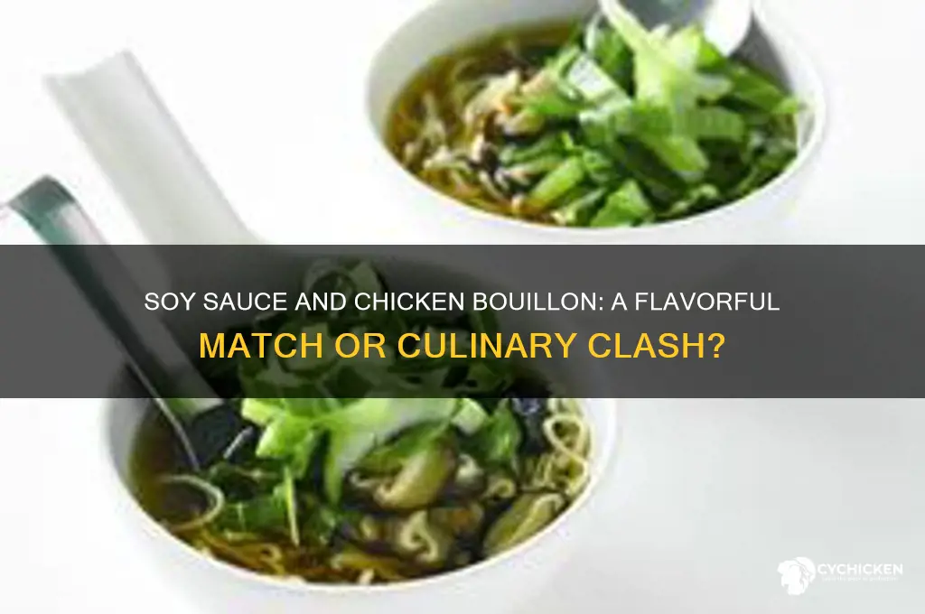 does soy sauce and chicken bouillon