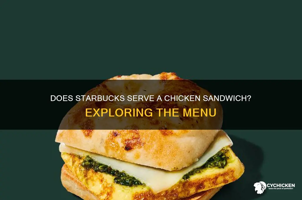 does starbucks have a chicken sandwich