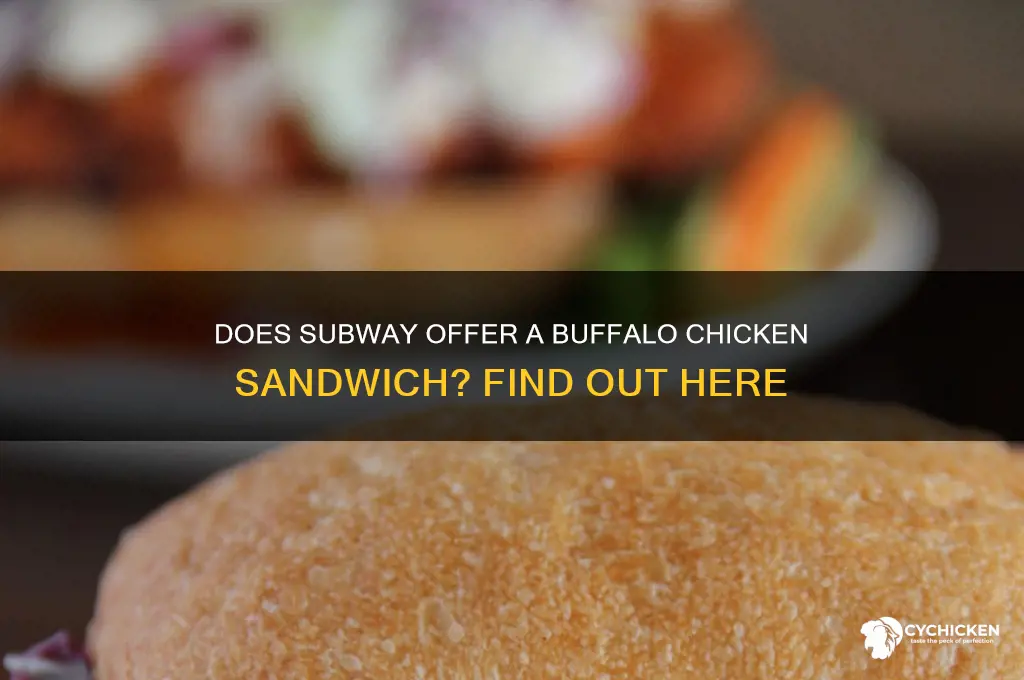 does subway have a buffalo chicken sandwich